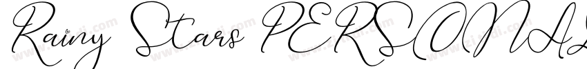 Rainy Stars PERSONAL字体转换